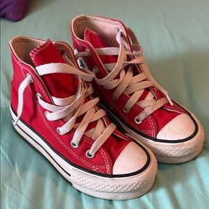 Converse Red Kids High-Top Sneakers